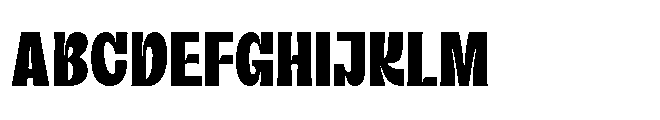 Curve Retro Font UPPERCASE