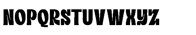 Curve Retro Font UPPERCASE