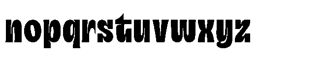 Curve Retro Font LOWERCASE
