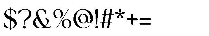 Curvus Regular Font OTHER CHARS