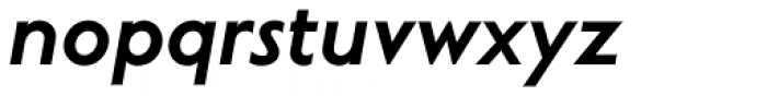Curwen Sans Bold Oblique Font LOWERCASE