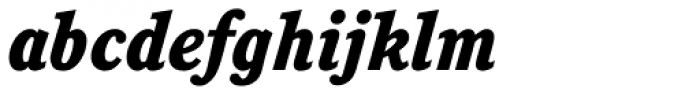 Cushing Heavy Italic Font LOWERCASE