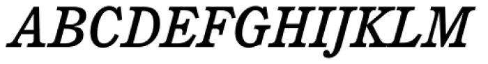 Cushing Medium Italic Font UPPERCASE