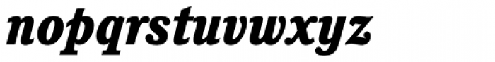Cushing Std Heavy Italic Font LOWERCASE