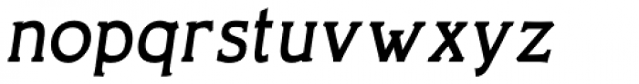 CushingTwo Bold Oblique Font LOWERCASE