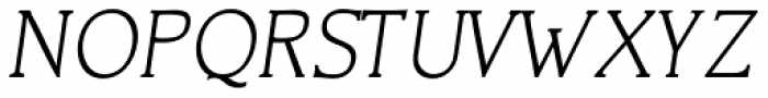 CushingTwo Book Oblique Font UPPERCASE