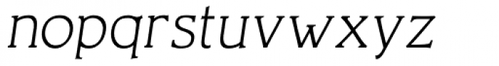 CushingTwo Oldstyle Italic Font LOWERCASE