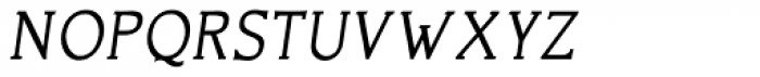 CushingTwo SmCaps Italic Font LOWERCASE
