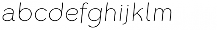 Cushy Thin Italic Font LOWERCASE