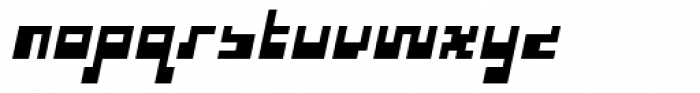 Cusp Square Oblique Font LOWERCASE