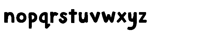 Custard Cream Font LOWERCASE