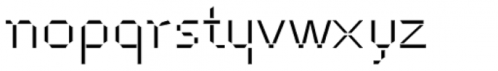 Cut Sans Serif Bold Font LOWERCASE