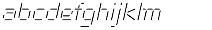 Cut Sans Serif Oblique Font LOWERCASE