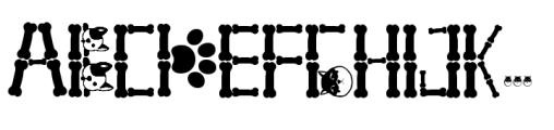 Cute Dog Font UPPERCASE