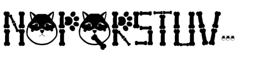 Cute Dog Font UPPERCASE