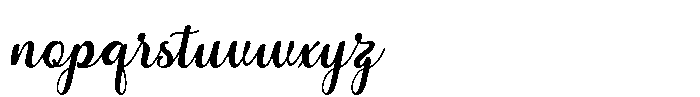 Cute Karmila Font LOWERCASE