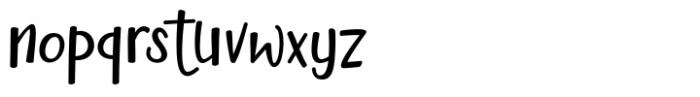 Cute Kids Font LOWERCASE