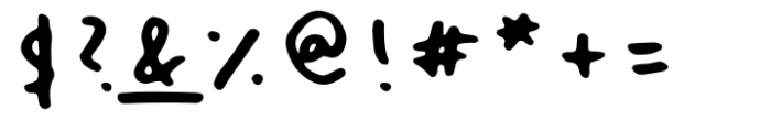 Cute Little Font Bold Underline Font OTHER CHARS