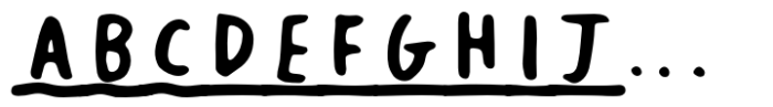 Cute Little Font Bold Underline Font UPPERCASE