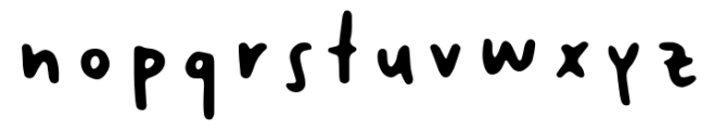 Cute Little Font Bold Font LOWERCASE