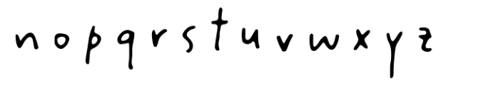 Cute Little Font Regular Font LOWERCASE