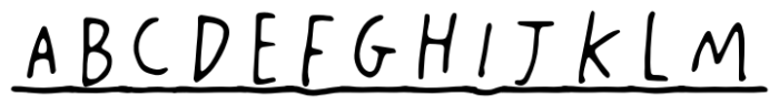 Cute Little Font Underline Font UPPERCASE