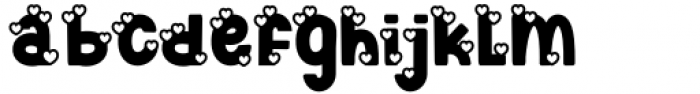 Cute Love Story Two Font LOWERCASE