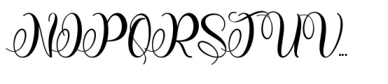 Cute Monogram Style Basic Font UPPERCASE