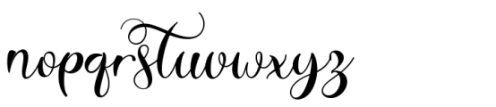 Cute Monogram Style Basic Font LOWERCASE