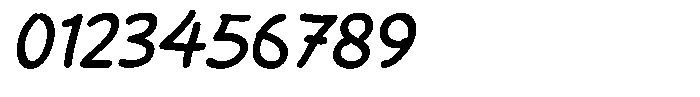 Cute Mousedraw Oblique Font OTHER CHARS