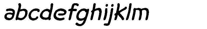 Cute Mousedraw Oblique FONT