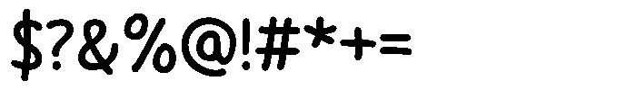 Cute Mousedraw Regular Font OTHER CHARS