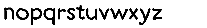 Cute Mousedraw Regular Font LOWERCASE