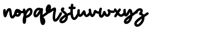 Cute Oneself Font LOWERCASE
