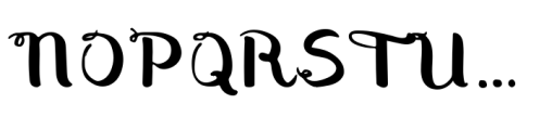 Cute Petite Font UPPERCASE