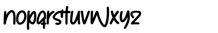 Cute Squishy Regular Font LOWERCASE