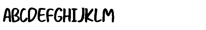 Cute Sunset Handwriting Font UPPERCASE