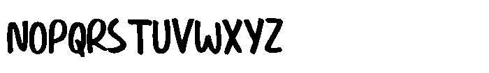 Cute Sunset Handwriting Font UPPERCASE