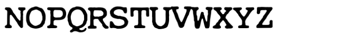 Cute Typewriter Regular Font UPPERCASE