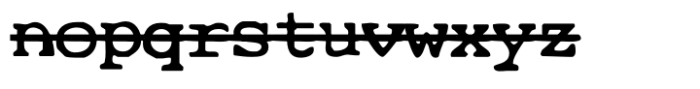 Cute Typewriter SVG Strike Font LOWERCASE