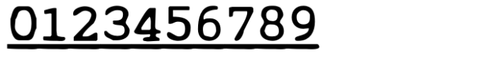Cute Typewriter SVG Underline Font OTHER CHARS