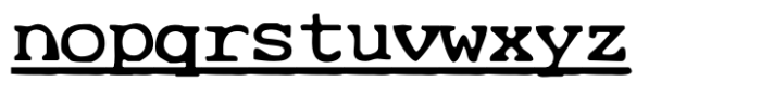 Cute Typewriter SVG Underline Font LOWERCASE