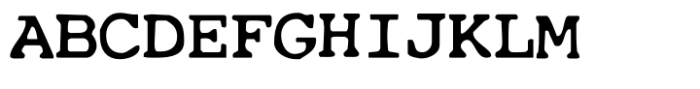 Cute Typewriter SVG Font UPPERCASE