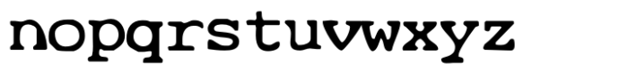 Cute Typewriter SVG Font LOWERCASE