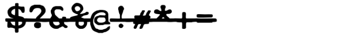 Cute Typewriter Strike Font OTHER CHARS