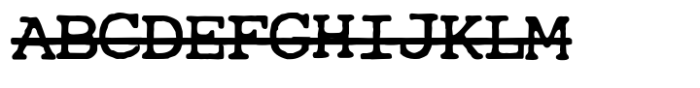 Cute Typewriter Strike Font UPPERCASE