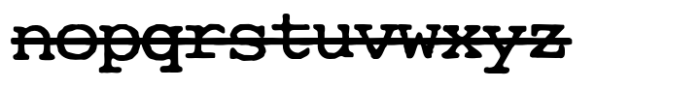 Cute Typewriter Strike Font LOWERCASE