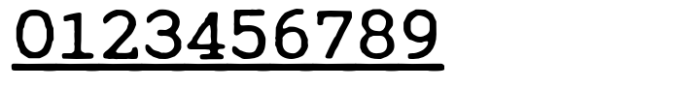 Cute Typewriter Underline Font OTHER CHARS