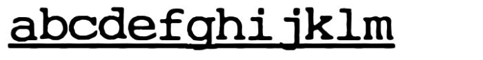 Cute Typewriter Underline FONT