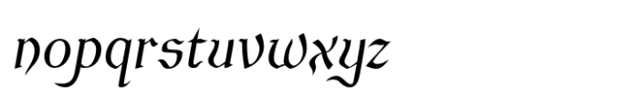 Cuthbert Italic Font LOWERCASE
